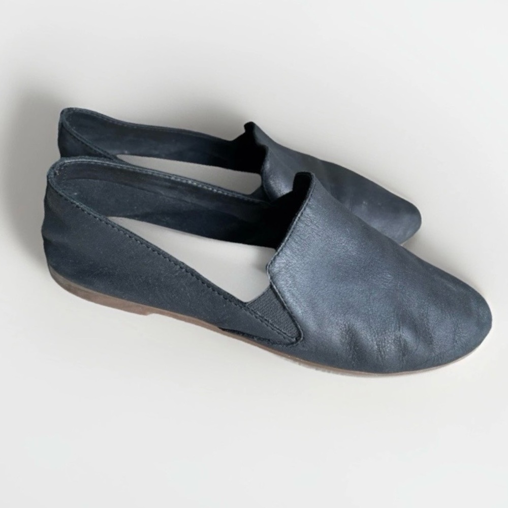 Lucky Brand Black Soft Leather Women's Flats